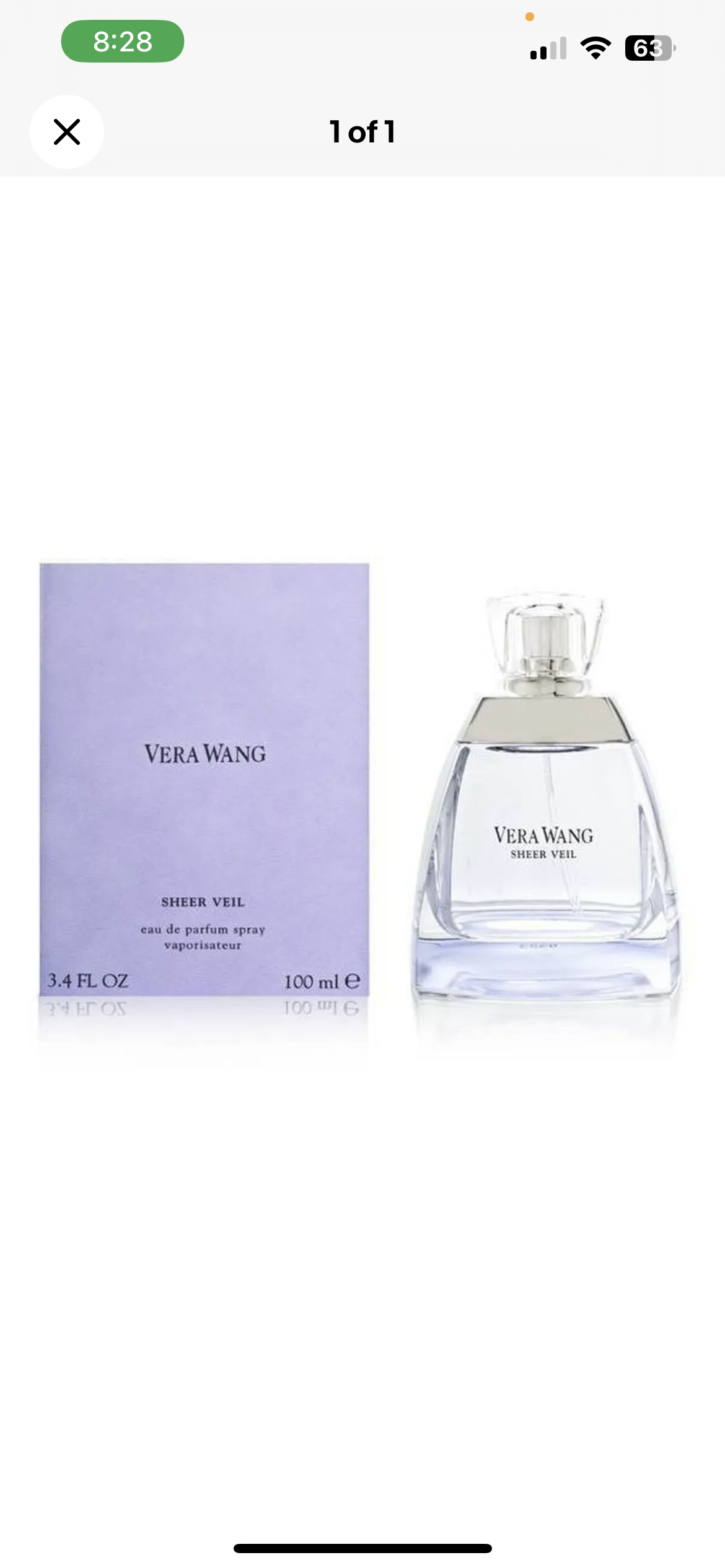vera wang sheer veil 3.4 Eau De Parfum