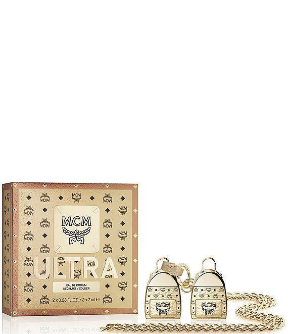 MCM ULTRA EAU DE PARFUM DELUXE NECKLACE SET 2x0.23 Oz /2x7ml