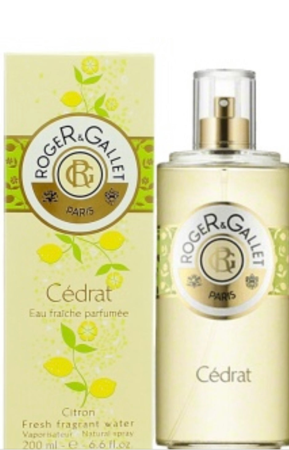 Roger Gallet Cedrat 6.6 Oz Eau Fraiche Perfumee